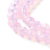 Baking Paint Transparent Glass Beads Strands LS-DGLA-A034-J6MM-D09-3