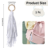 1Pc PU Leather Tassel Pendant Keychains FIND-CL0002-41B-2
