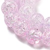 Spray Painted Crackle Glass Beads Strands DGLA-C002-6mm-03-4