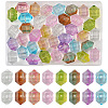40Pcs 8 Colors Transparent Handmade Lampwork Beads LAMP-YW0004-37-1
