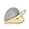 Brass Micro Pave Cubic Zirconia Pendants KK-S510-32GP-01-2