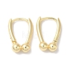 Horseshoe Brass Hoop Earrings for Women EJEW-U008-05G-1