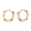 Vintage Natural Pearl Beads Earrings for Girl Women EJEW-JE04643-03-3