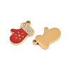 Christmas 304 Stainless Steel Enamel Pendants SA-CBA85C0-02J-G-2