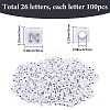 2600Pcs 26 Styles Opaque Acrylic Beads OACR-SC0002-18-2