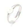 Adjustable Brass Pad Ring Settings KK-K414-10D-S-1