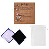 1Pc Gemstone Chip with 201 Stainless Steel Charm Keychains KEYC-CO0001-01A-1
