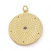 Brass Micro Pave Claer Cubic Zirconia Pendants KK-E068-VF010-2