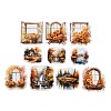 10Pcs 10 Styles Window Scenery Waterproof PET Stickers DIY-G121-01C-2