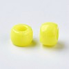 European Resin Large Hole Beads LS-RESI-WH0002-06H-1