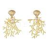 Glass Seed Beaded Stud Earrings for Women EJEW-MZ00781-02-3