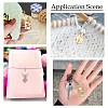 7Pcs 7 Colors Christmas Tree Handmade Porcelain & ABS Plastic Imitation Pearl Angel Pendant Decorations HJEW-FS00083-6