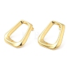 Rack Plating Brass Hollow Trapezoid Stud Earrings for Women EJEW-D068-01G-1