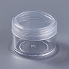 5g Transparent Refillable PS Plastic Cream Jar CON-WH0053-01-2