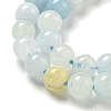 Natural Aquamarine Beads Strands G-K310-C06-4mm-3