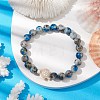 8mm Round Dyed Natural Jade Imitation K2 Stone Stretch Bracelets BJEW-JB10496-2