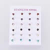 304 Stainless Steel Stud Earrings EJEW-I229-02G-A-2