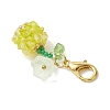 Fruit & Flowers Glass Seed Beads Pendant Decorations HJEW-MZ00407-01-4