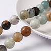 Natural Flower Amazonite Beads Strands G-D608-10mm-1