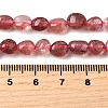 Natural Strawberry Quartz Nuggets Beads Strands G-J335-17-6