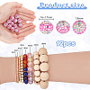 12Pcs Polymer Clay Rhinestone Beads RB-PH0001-46-2