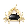 Brass Enamel Pendants KK-G402-34G-2