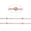 Brass Flat Oval Cable Chains X-CHC018Y-R-1