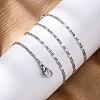 Brass Oval Link Chain Necklaces for Women NJEW-D302-10P-5