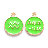 Alloy Enamel Pendants ENAM-S124-01B-06J-1