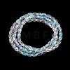Electroplate Glass Beads Strands EGLA-D031-01Z-4