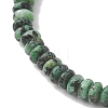 2Pcs Natural African Turquoise(Jasper) Beads Stretch Bracelets BJEW-JB13415-01-5
