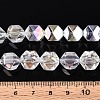 Electroplate Glass Beads Strands EGLA-T021-21A-4