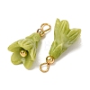 Dyed Synthetic Coral Pendants GG-CBAC295-03G-05-3