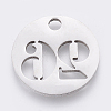 Non-Tarnish 304 Stainless Steel Pendants STAS-F233-26-P-2