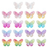  18Pcs 9 Colors Transparent Resin Pendants RESI-TA0002-03-12