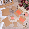 80Pcs 2 Styles Bone Shape Paper Thread Winding Boards SENE-SC0001-05-4