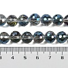 Transparent Electroplate Glass Beads Strands EGLA-N002-31-H12-4