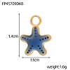 304 Stainless Steel Enamel Pendants STAS-OY008-50G-2