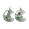 Natural Green Aventurine Pendants G-B023-01P-04-2