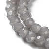 Baking Paint Imitation Jade Glass Bead Strands X-DGLA-A034-J6MM-A43-3