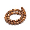 Natural Elephant Skin Jasper/Miriam Stone/Calligraphy Stone Bead Strands X-G-P075-20-6mm-2