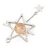 Heated Natural Citrine Pendants PALLOY-TA00444-04-2