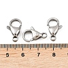 Tarnish Resistant 304 Stainless Steel Lobster Claw Clasps X-STAS-AB16-5