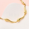 304 Stainless Steel Link Chain Necklaces for Women NJEW-G178-01G-02-3