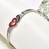 304 Stainless Steel Hinged Bangles for Women BJEW-F474-37P-02-3