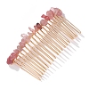 Strawberry Quartz Gravel Hair Clip PW-WGC4E5C-12-1