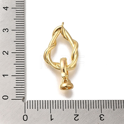 Brass Fold Over Clasp KK-H480-18G-1