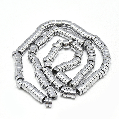 Electroplate Non-magnetic Synthetic Hematite Beads Strands X-G-T061-10A-1