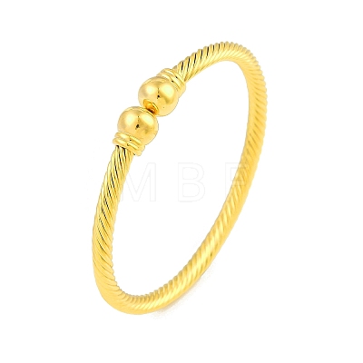 Round Brass Open Cuff Bangles BJEW-Z074-02G-1