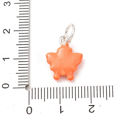 Brass Enamel Pendants KK-CBA260B-02P-1